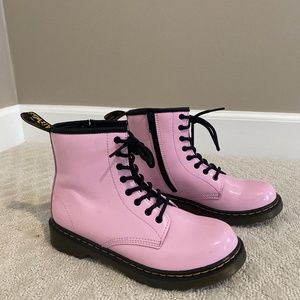 Dr Martens Pink Patent Leather Youth Size 4